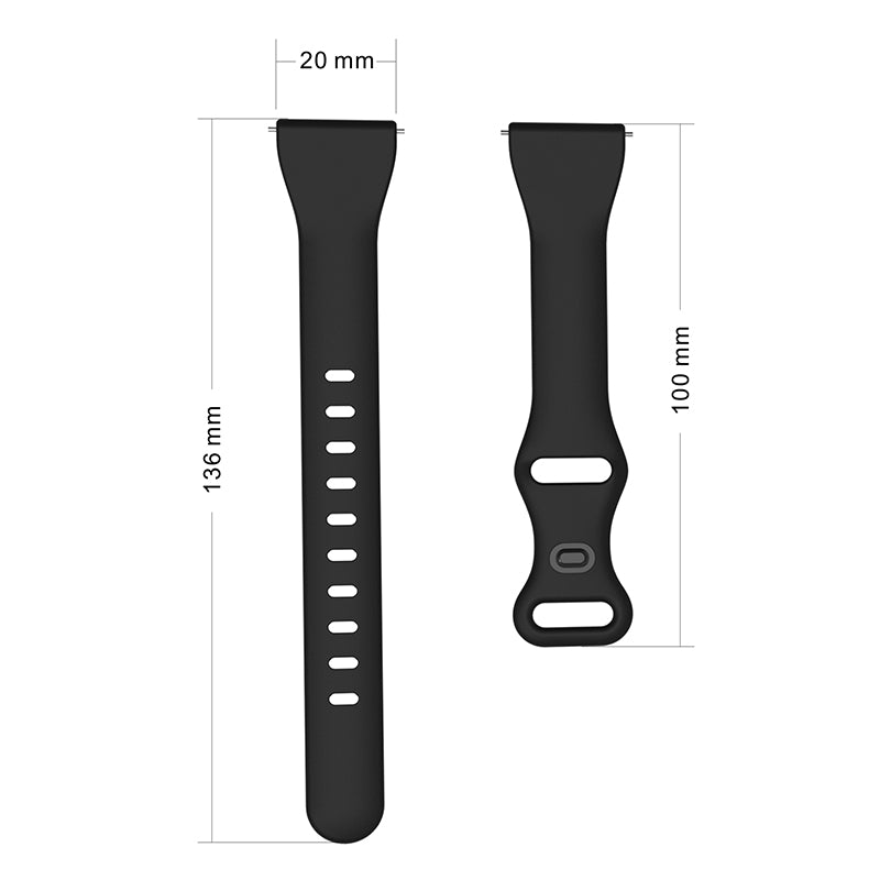 20mm Soft Silicone Smart Watch Band with 8-shaped Buckle Replacement Wrist Strap 20mm Soft Silicone Smart Watch Band with 8-shaped Buckle Replacement Wrist Strap